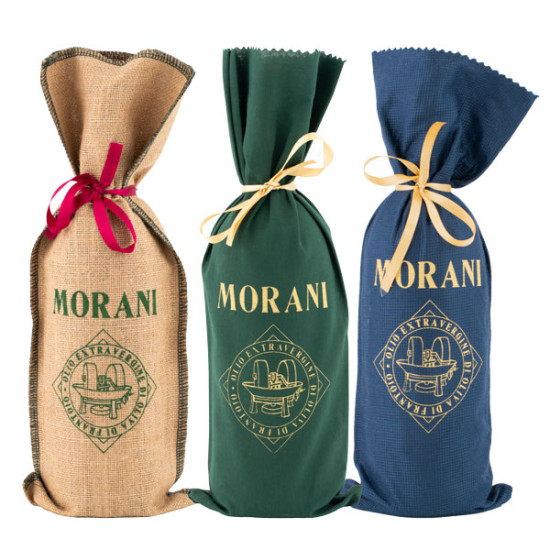 Bottiglia da 1 litro con sacco in juta