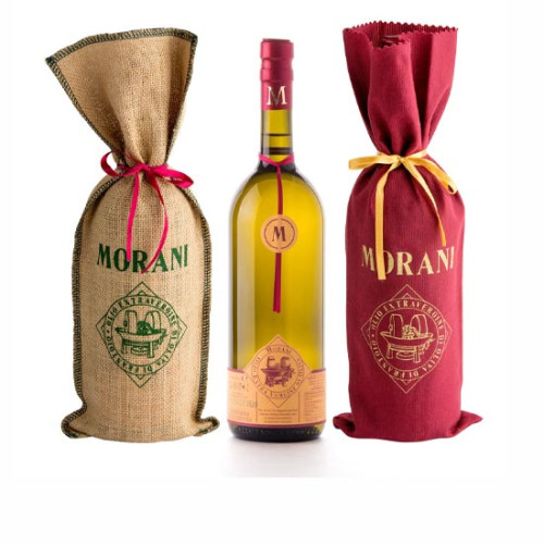 Bottiglia da 1 litro con sacco in juta